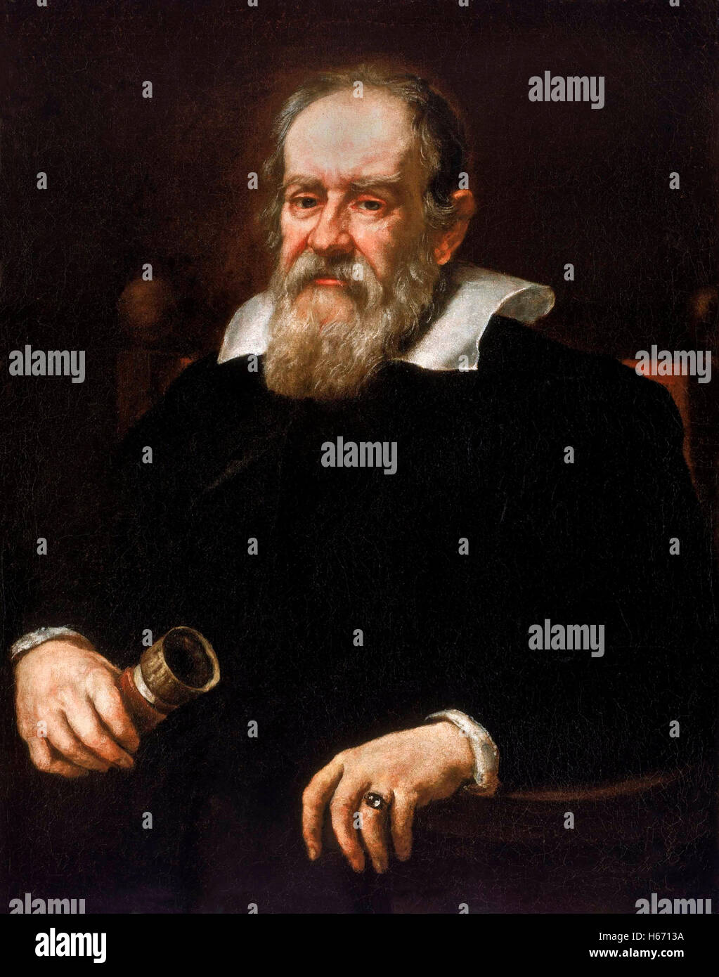 Galileo Galilei (1564-1642) von Giusto Sustermans, 1636. Stockfoto