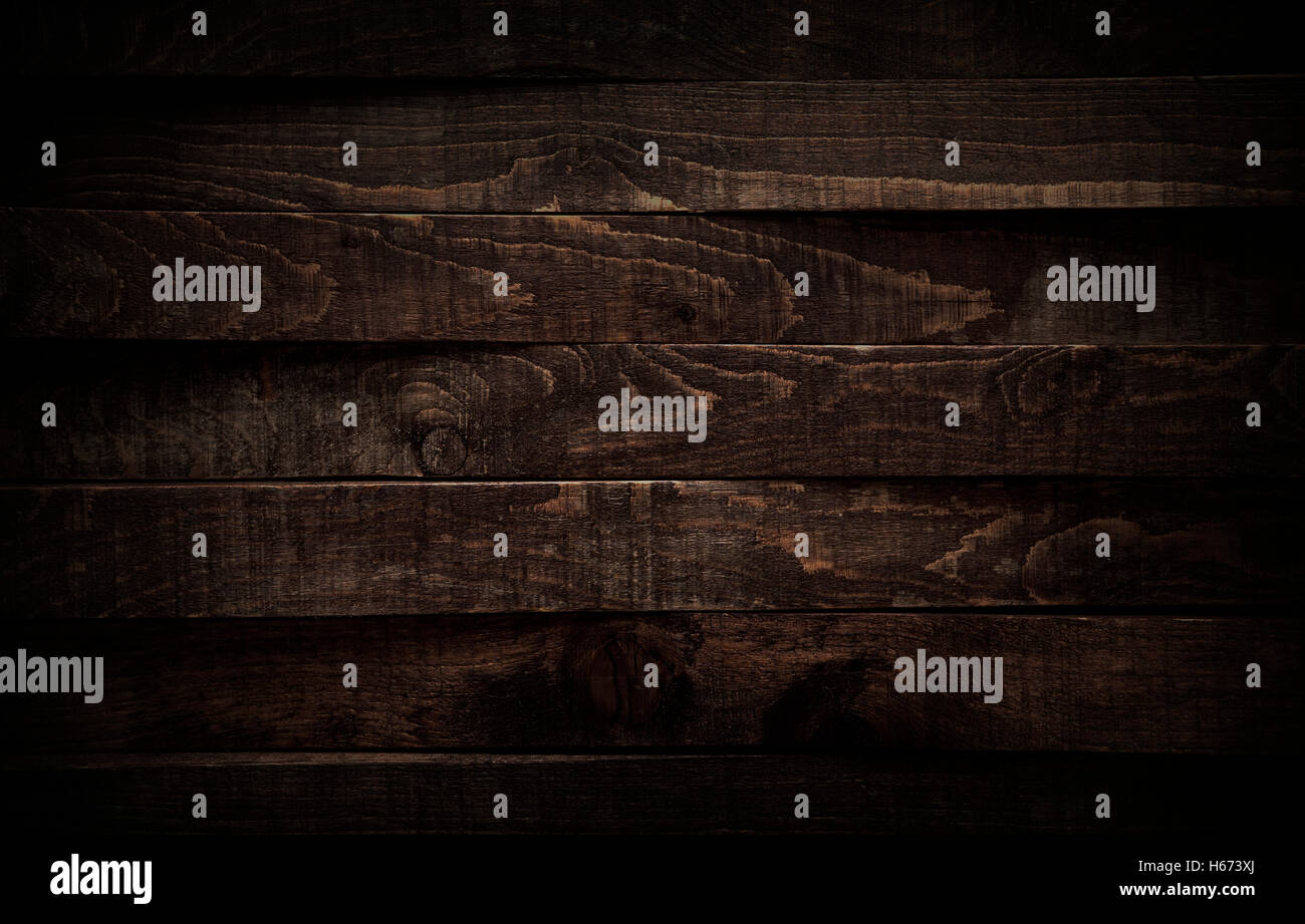 Dunkles Holz Textur. Hintergrund altes Board. Stockfoto