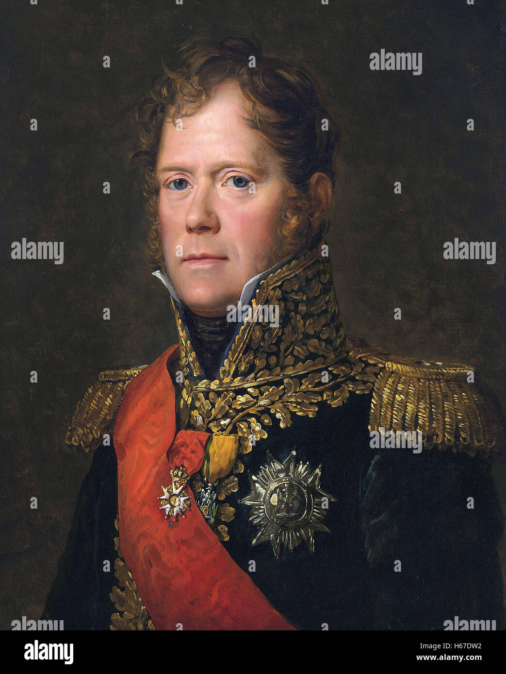 MICHEL NEY (1769-1815) französischen militärischen Kommandanten als Marschall von der Empire-Paimnted von Francois Gerard über 1804 Stockfoto