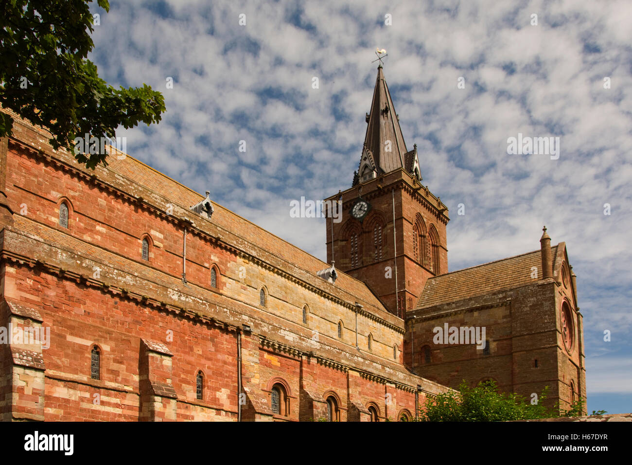 Europa, Großbritannien, Großbritannien, Schottland, ORKNEY, Kirkwall, St Magnus Cathedral (ursprünglich 1137, Church Of Scotland) Stockfoto