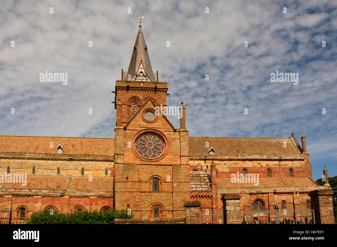 Europa, Großbritannien, Großbritannien, Schottland, ORKNEY, Kirkwall, St Magnus Cathedral (ursprünglich 1137, Church Of Scotland) Stockfoto