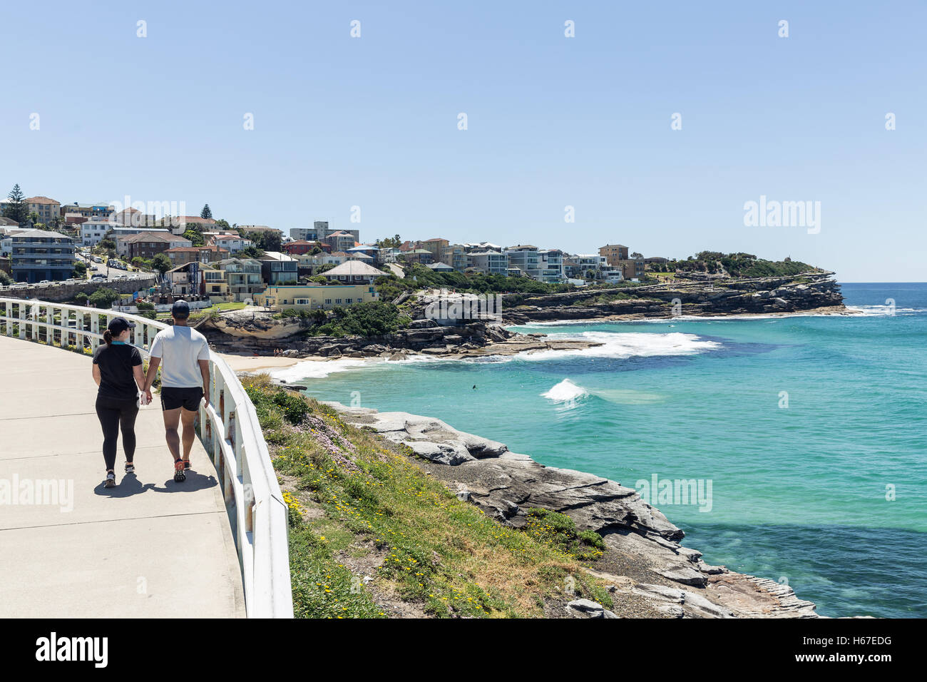 Der spektakuläre Bondi, Coogee Spaziergang in Sydney Stockfoto