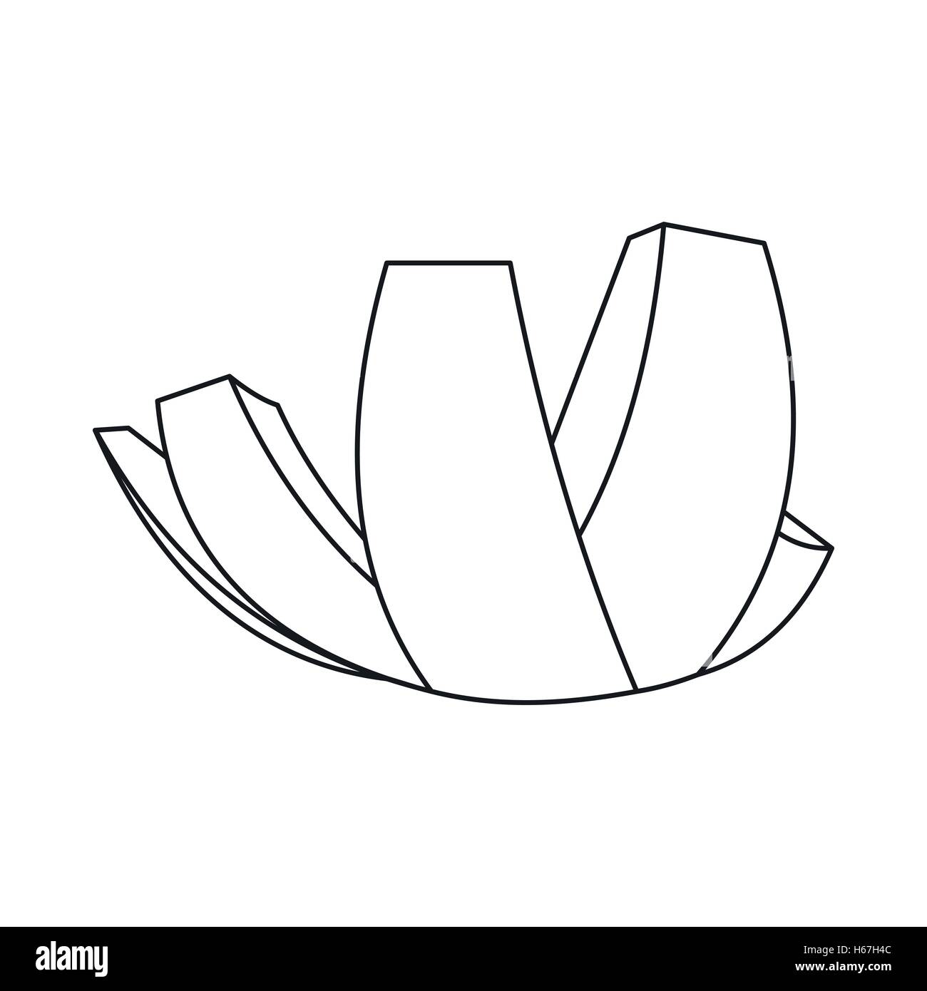 ArtScience Museum in Singapur-Symbol Stock Vektor