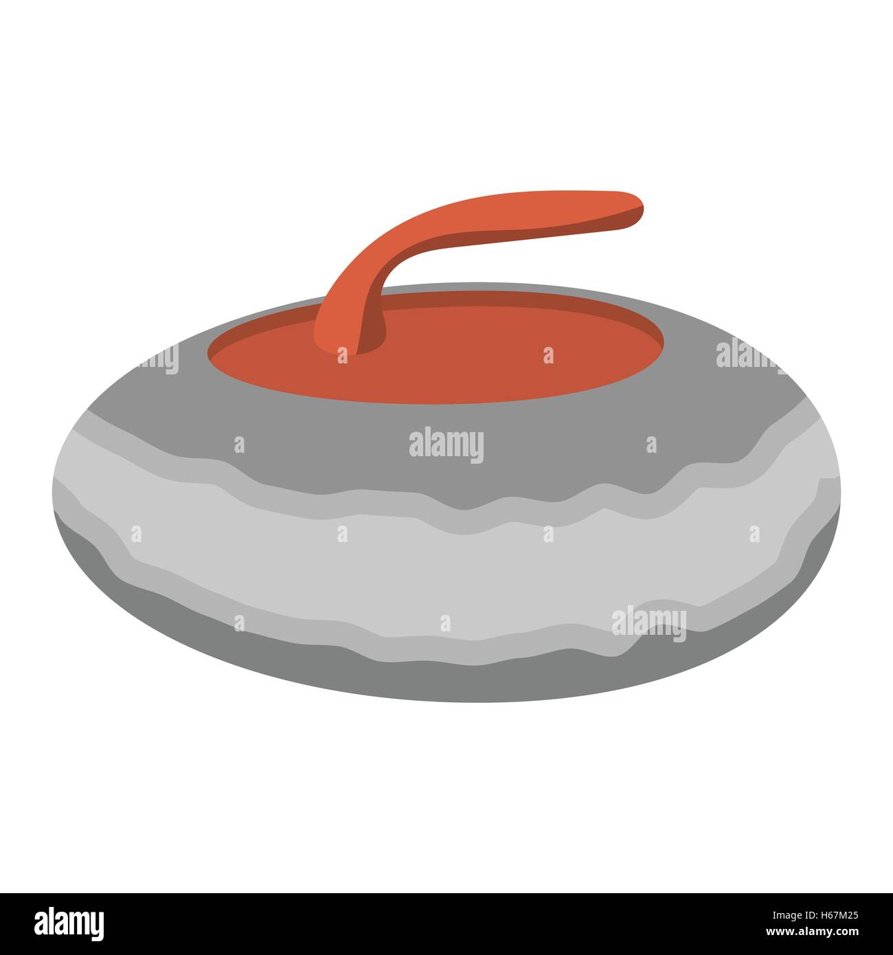 Curling-Stein Cartoon illustration Stock Vektor