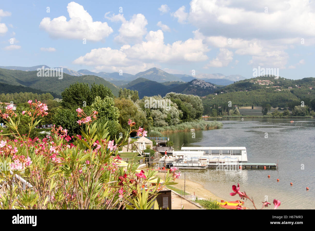 Piediluco See, Umbrien, Italien Stockfoto