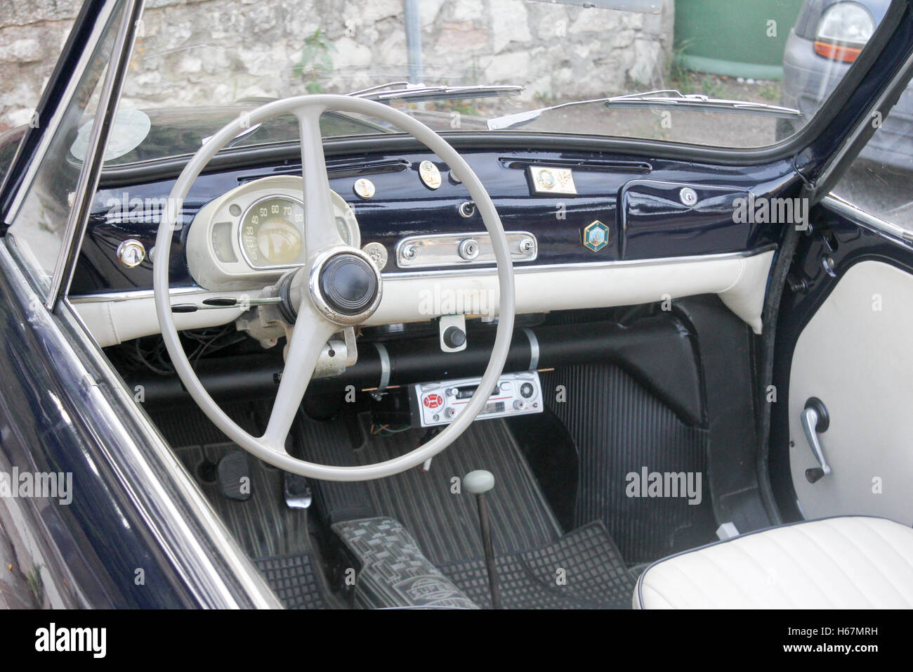 Fiat 500 rally, Miranda, Ternis, Umbrien, Italien Stockfoto