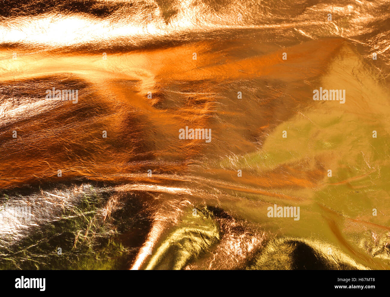 Zusammenfassung Hintergrund mit goldenen Dünen und Bewegungen der Lichter Stockfoto