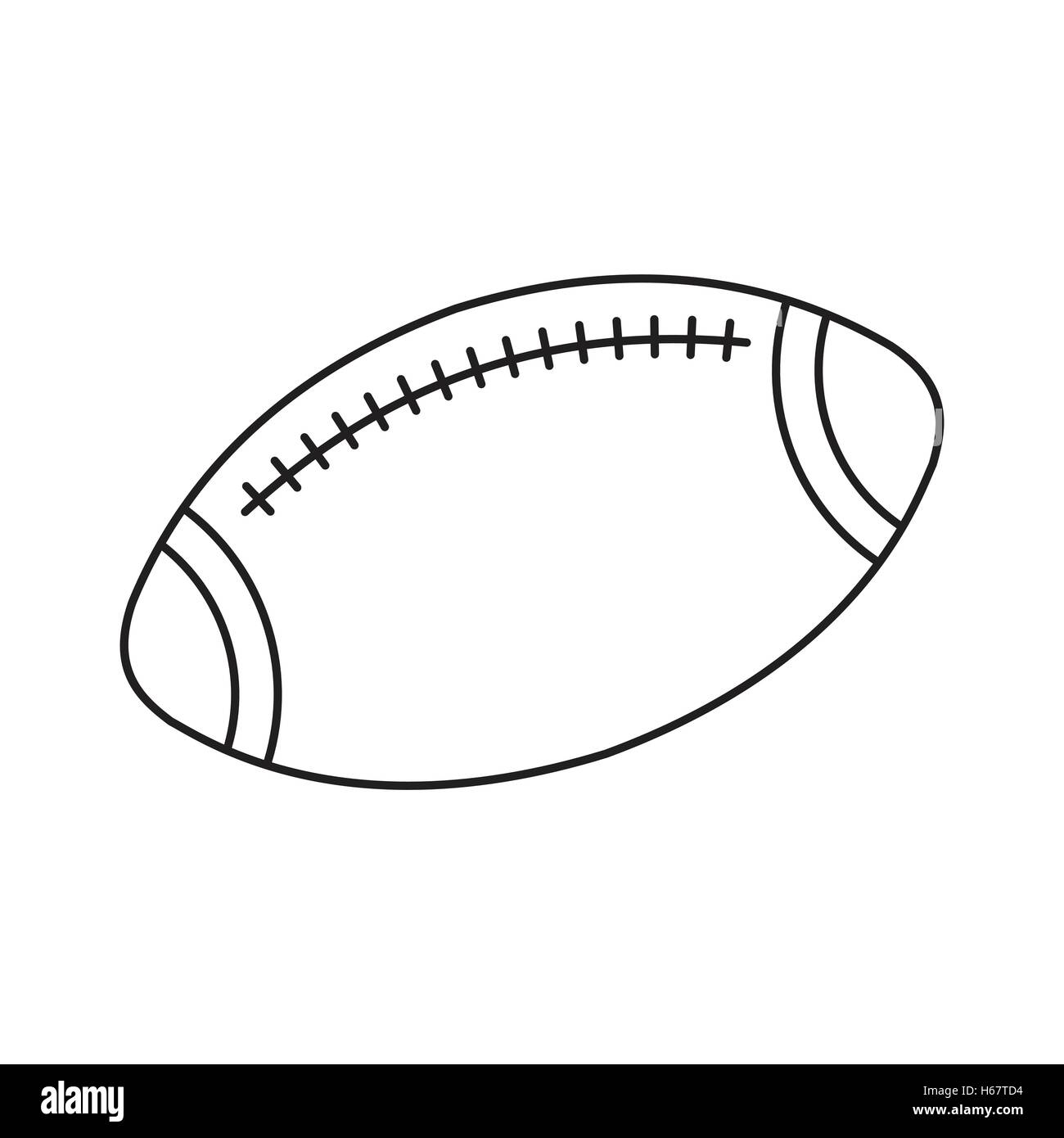 Rugby-Liniensymbol Stock Vektor