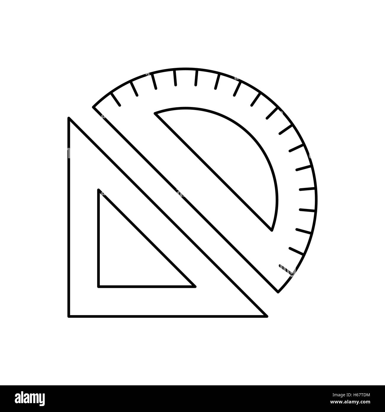 Messgeräte-Linie Symbol Stock Vektor