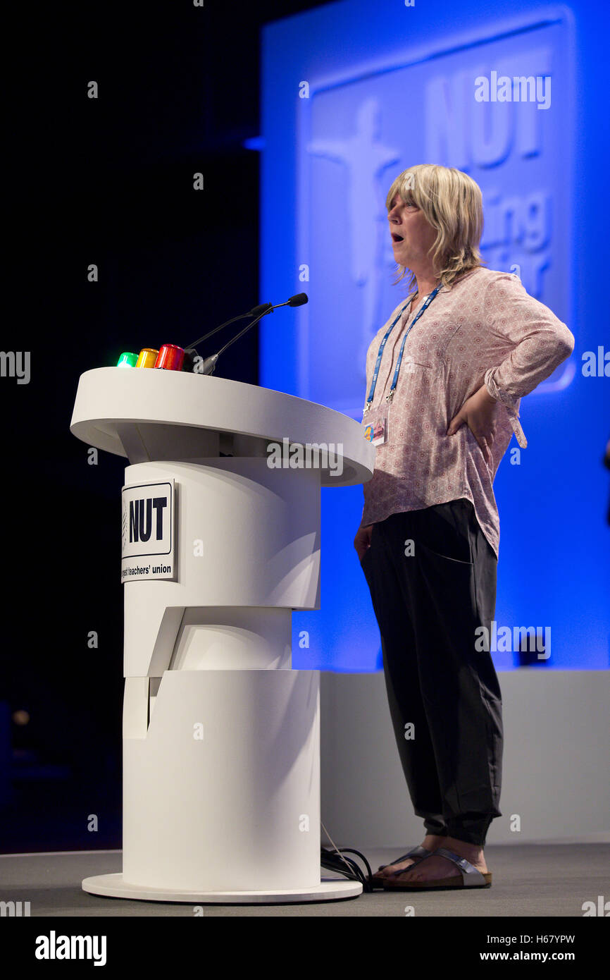 Christine Blower, Generalsekretär, spricht auf der Konferenz von Mutter 2016. Stockfoto