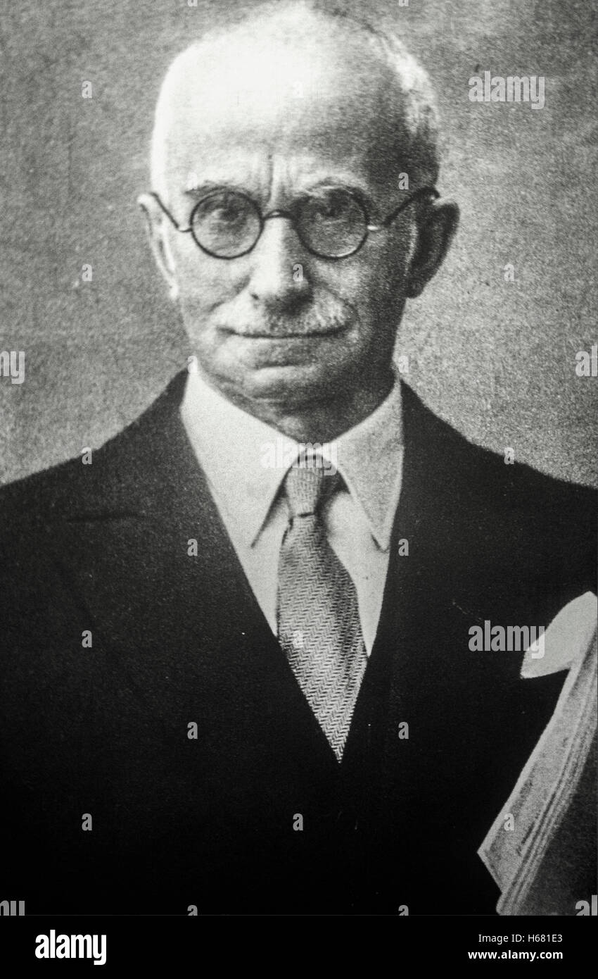 Luigi Einaudi (Carrù, 24. März 1874 - Rom, 30. Oktober 1961) Stockfoto