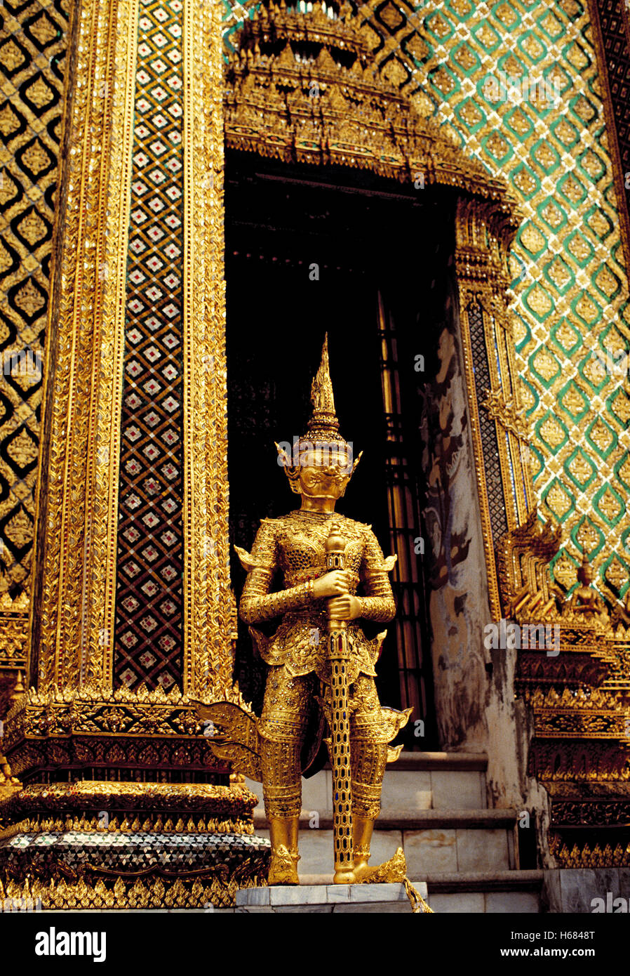 Grand Palace, Wat Pra Keo, Bangkok, Thailand Stockfoto