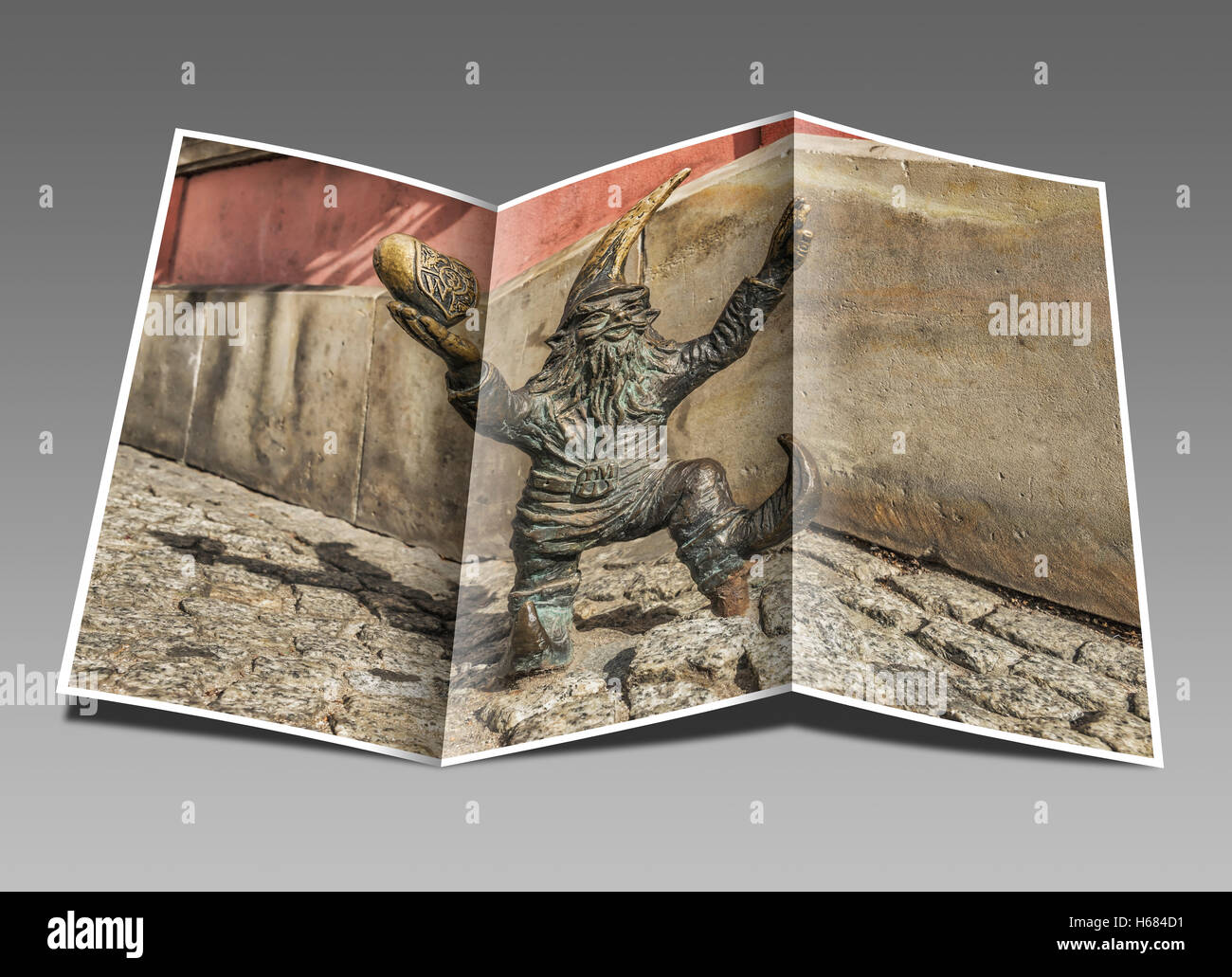 Wroclaws Zwerge (Krasnale) sind eine touristische Attraktion in Wroclaw, niedriger Woiwodschaft Schlesien, Polen, Europa Stockfoto