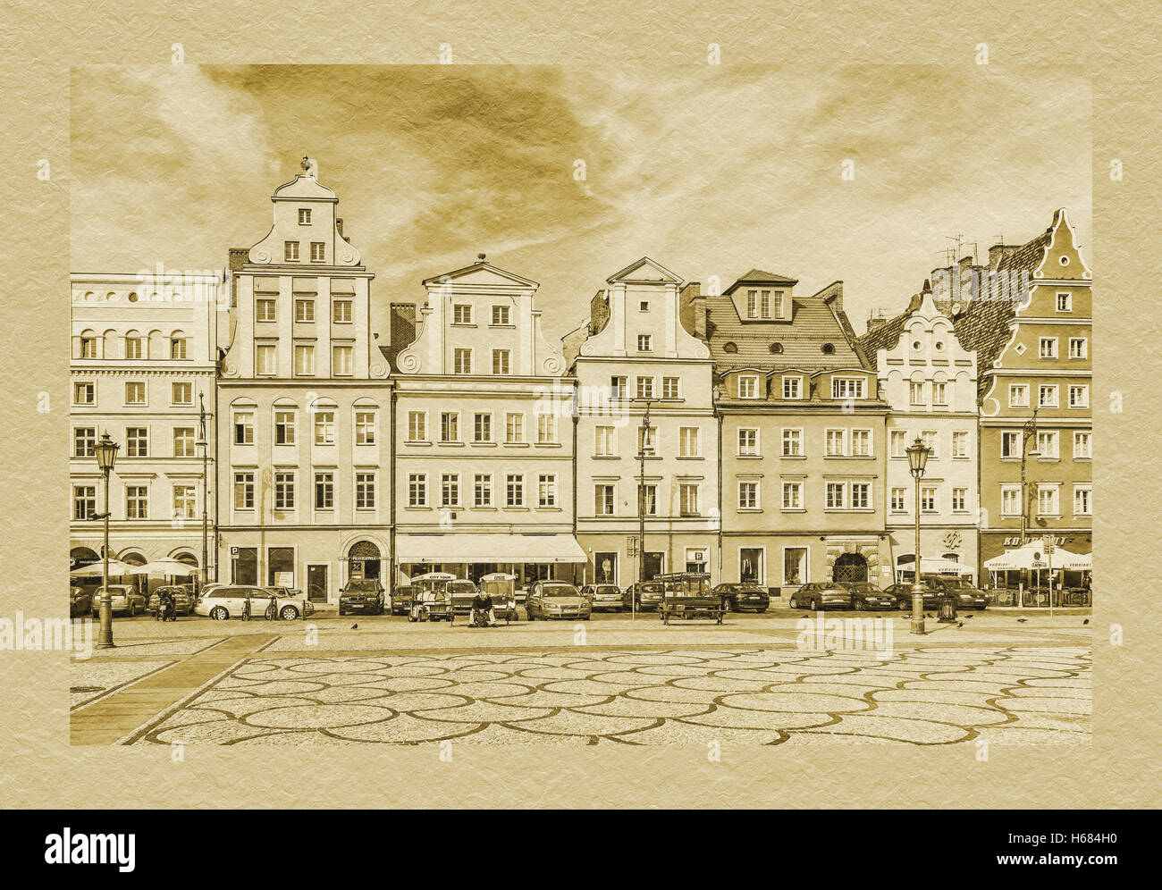 Salzmarkt (Plac Solny) ist ein Ort in der Altstadt von Breslau, Wroclaw, Woiwodschaft Niederschlesien, Polen, Europa Stockfoto