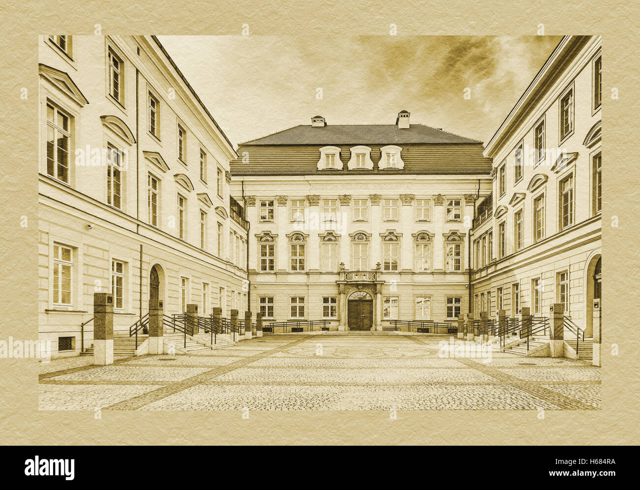 Der königliche Palast Breslau war seit 1750 die Residenz der preußischen Hohenzollern. Heute ist es ein Museum, Wroclaw/Breslau, Polen, Europa Stockfoto