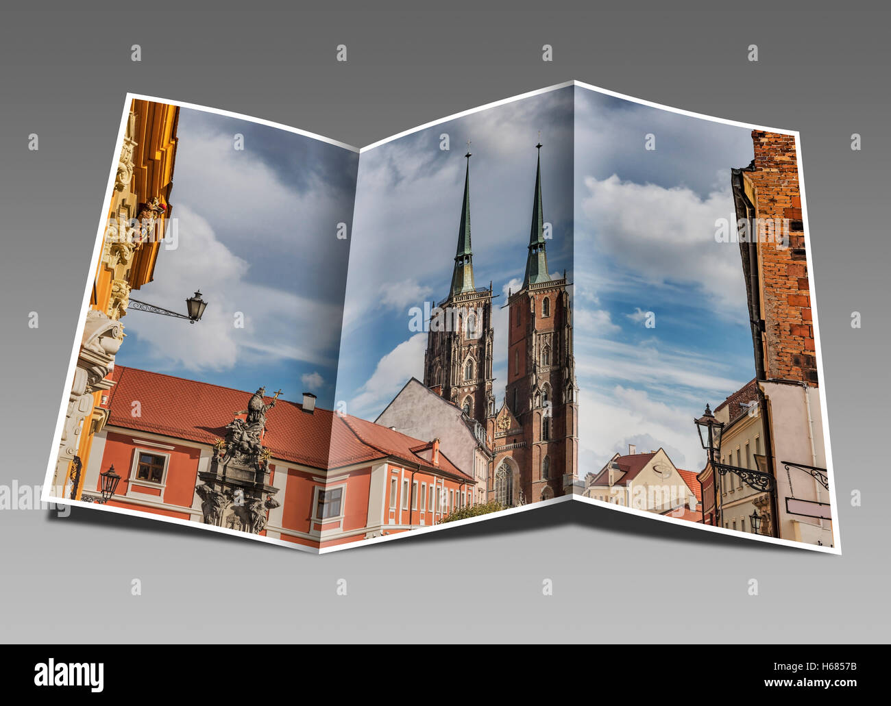 Der Breslauer Dom befindet sich auf der Dominsel (Ostrow Tumski), Wroclaw, untere Woiwodschaft Schlesien, Polen, Europa Stockfoto