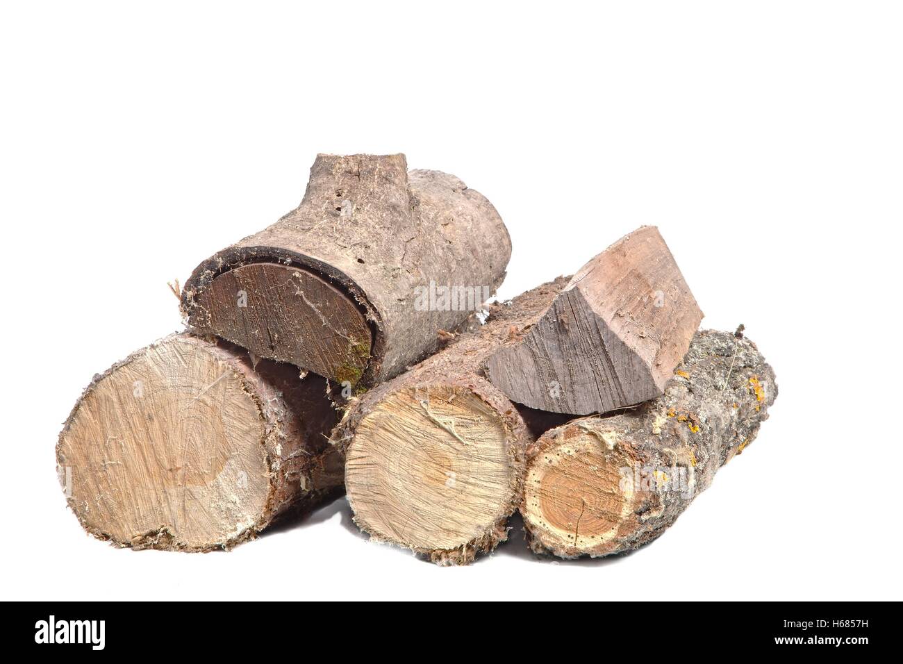 Log-Holzstapel Stockfoto