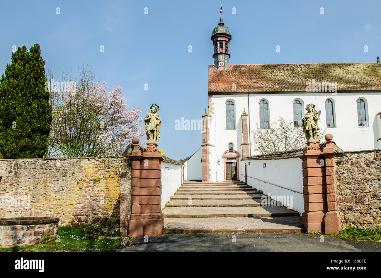 Gemünden am Main ist eine Stadt im Landkreis Main-Spessart in den Regierungsbezirk von Unterfranken (Unterfranken) in Avaria Stockfoto