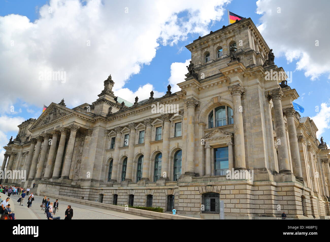 Das reichstagsgebäude in der deutschen Hauptstadt Berlin, Deutschland Stockfoto