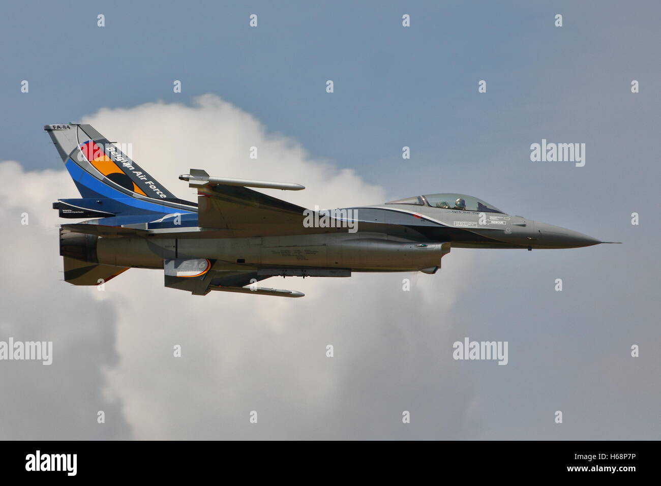 Belgische Luftwaffe F-16A Fighting Falcon Fairford RIAT 2014 Stockfoto