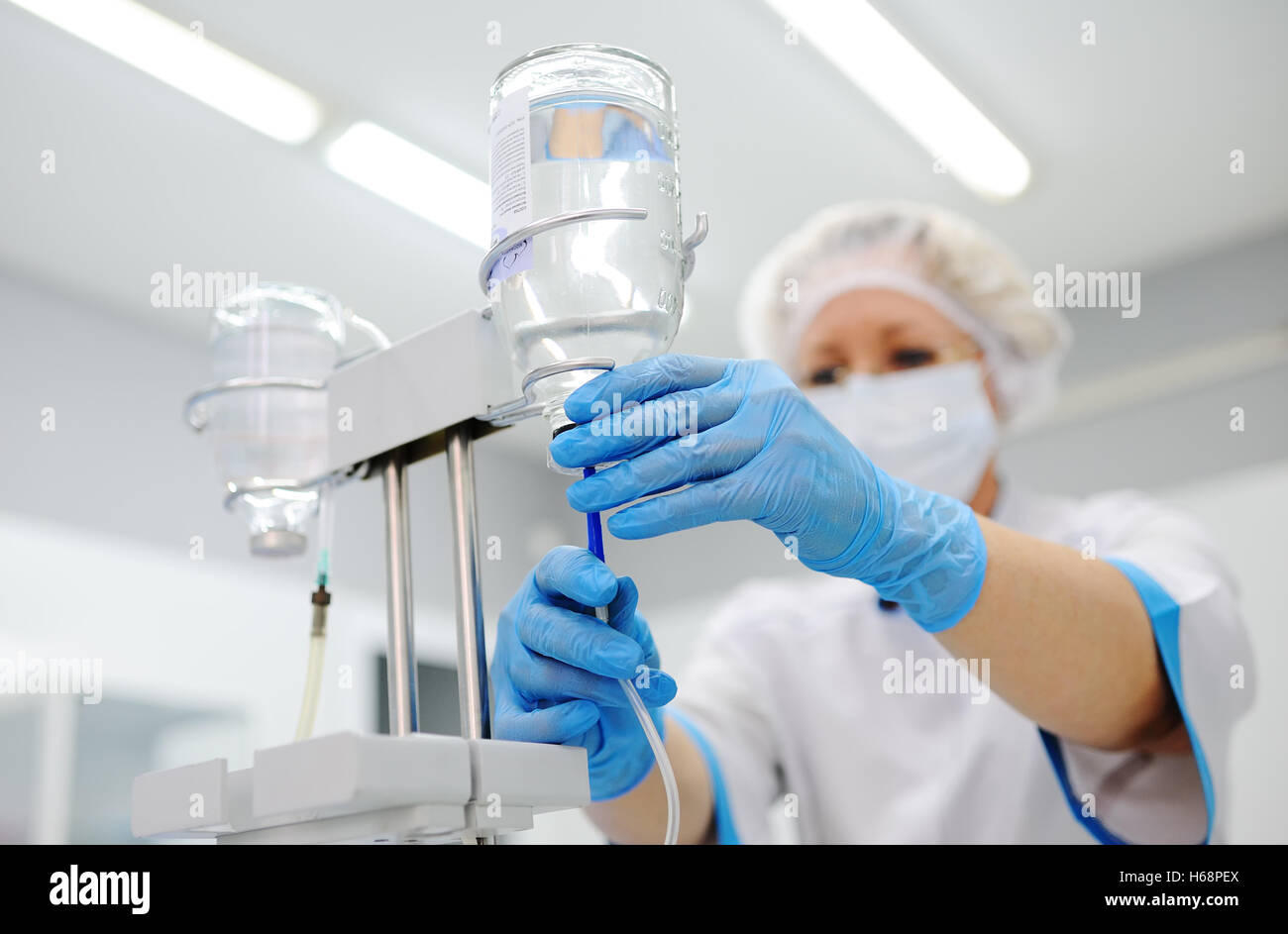 Vorbereitung Patient Arzt für Chirurgie Stockfoto
