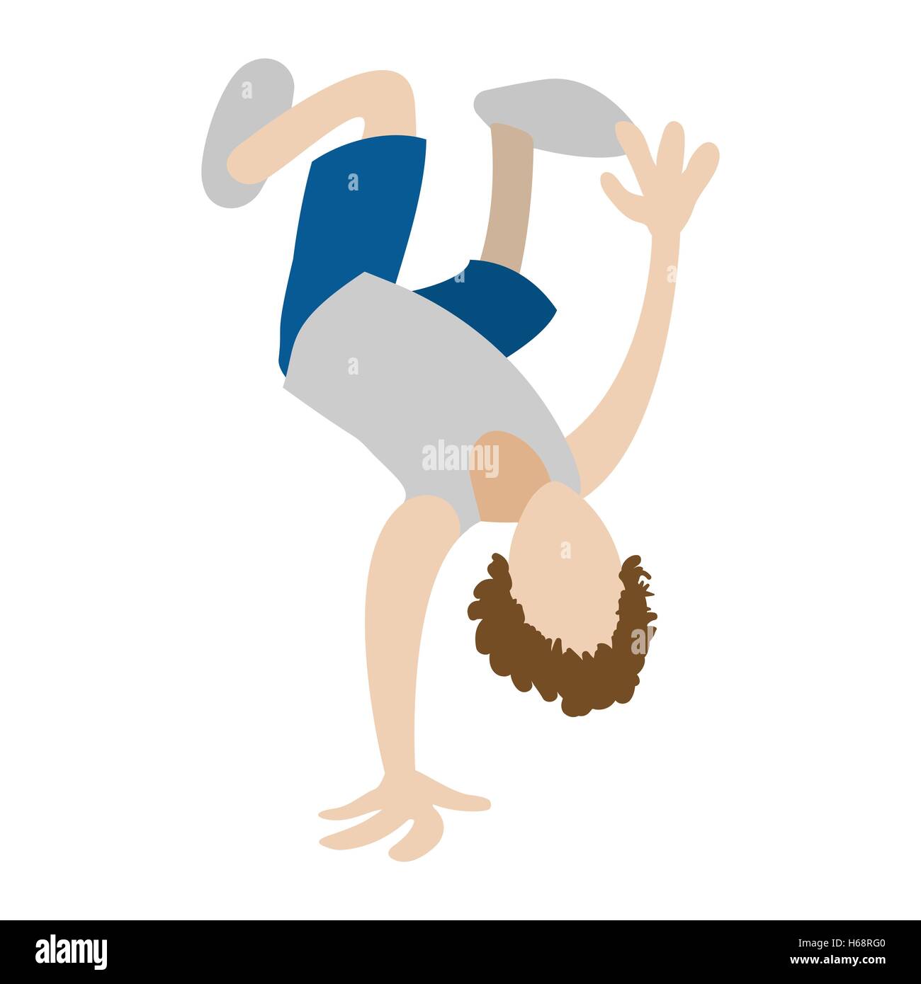 Hip Hop Break Dancer Symbol Stock Vektor