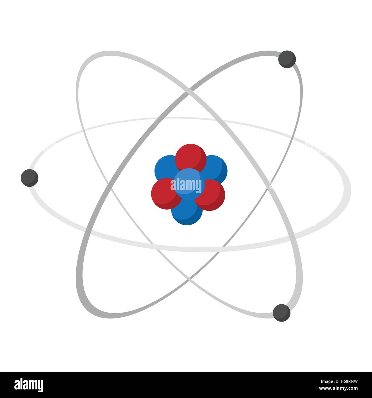 Atom-Cartoon-Symbol Stock Vektor