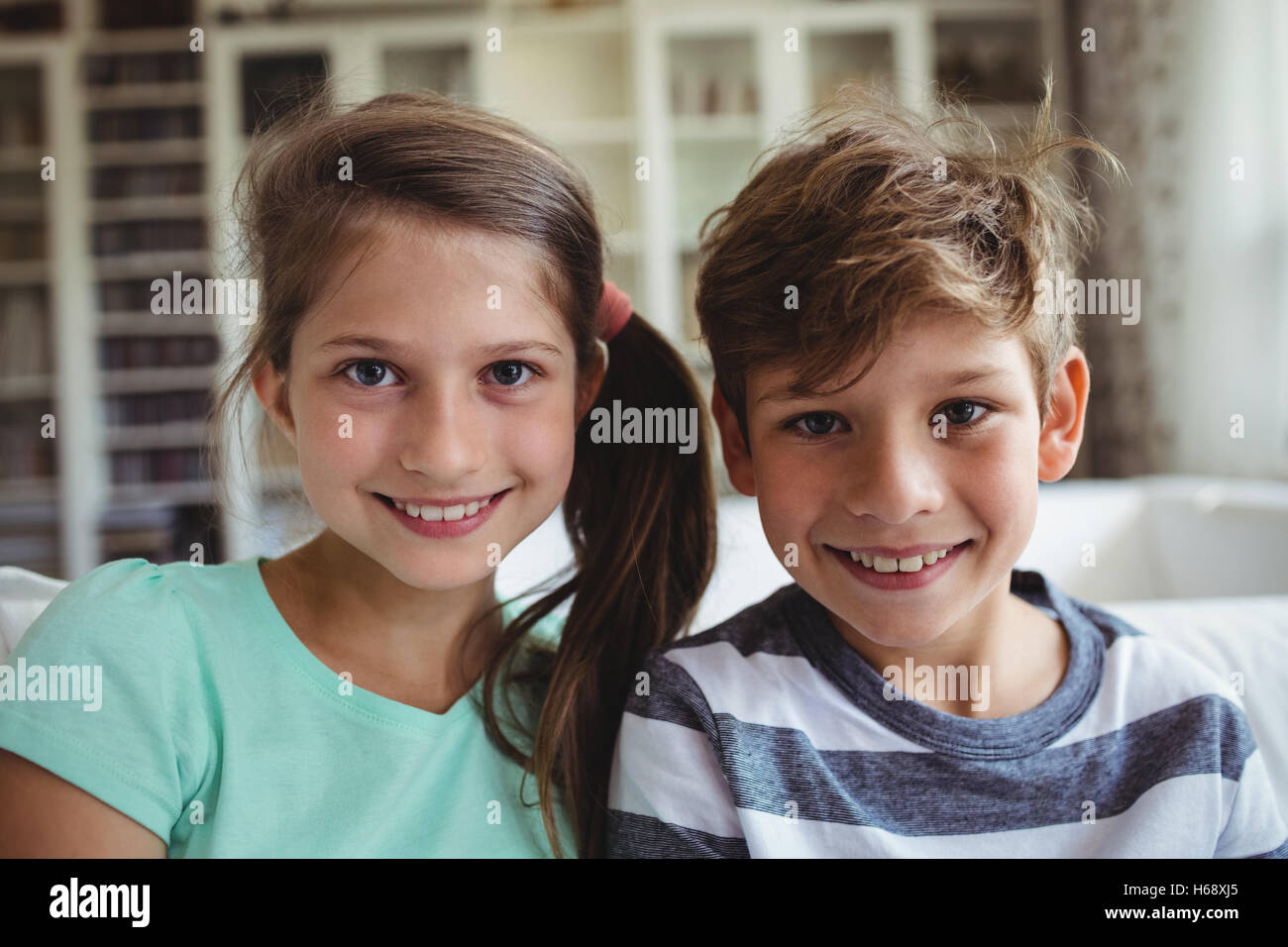 Porträt von Kinder Lächeln Stockfoto