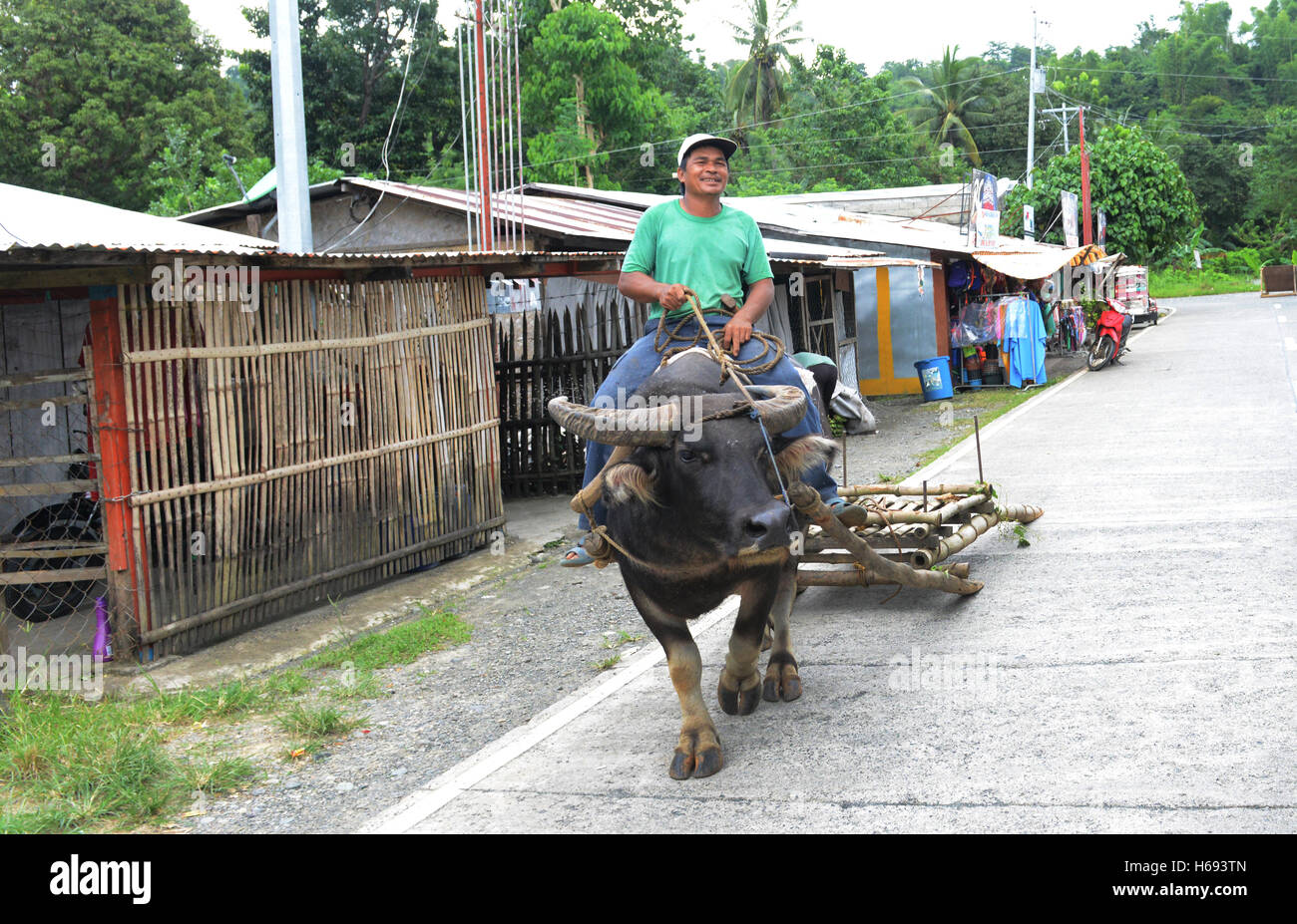 Tägliche Szenen in Occidental Mindoro auf den Philippinen. Stockfoto