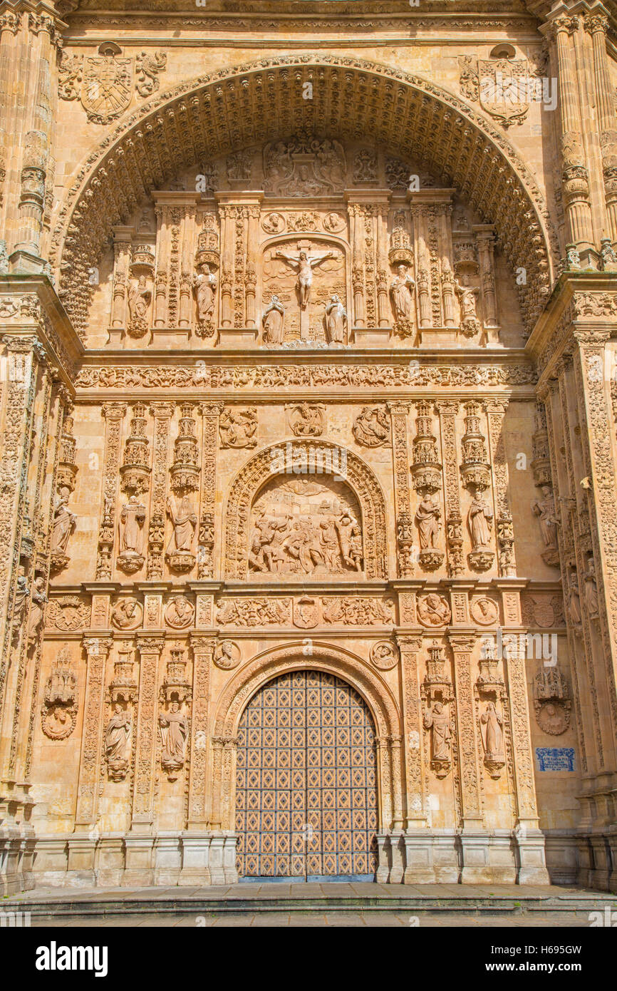 Salamanca - das Portal der Convento de San Esteban Stockfoto