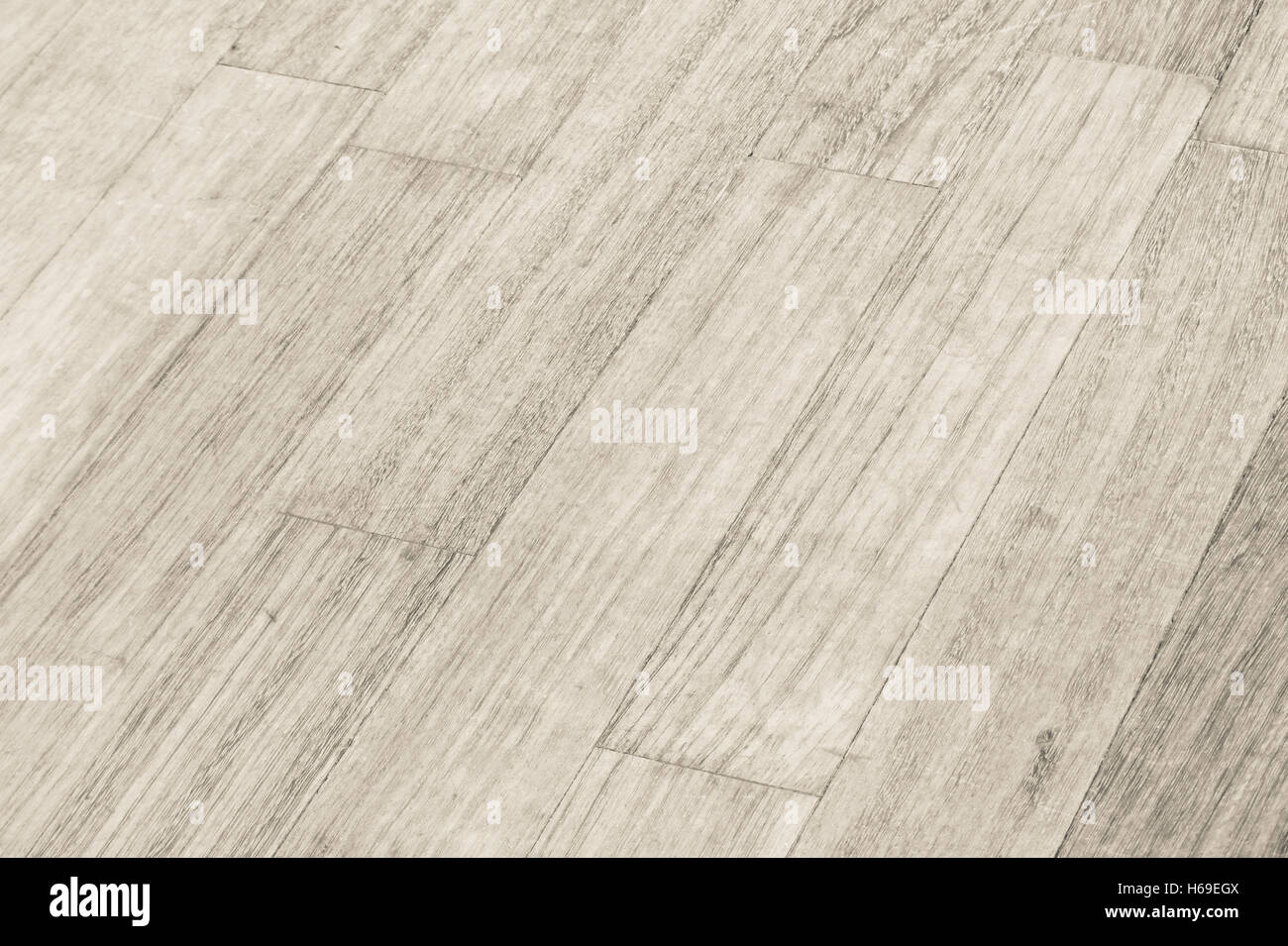 Paneele aus Naturholz für Boden-Oberflächen, schwarz / weiß-Effekt Stockfoto