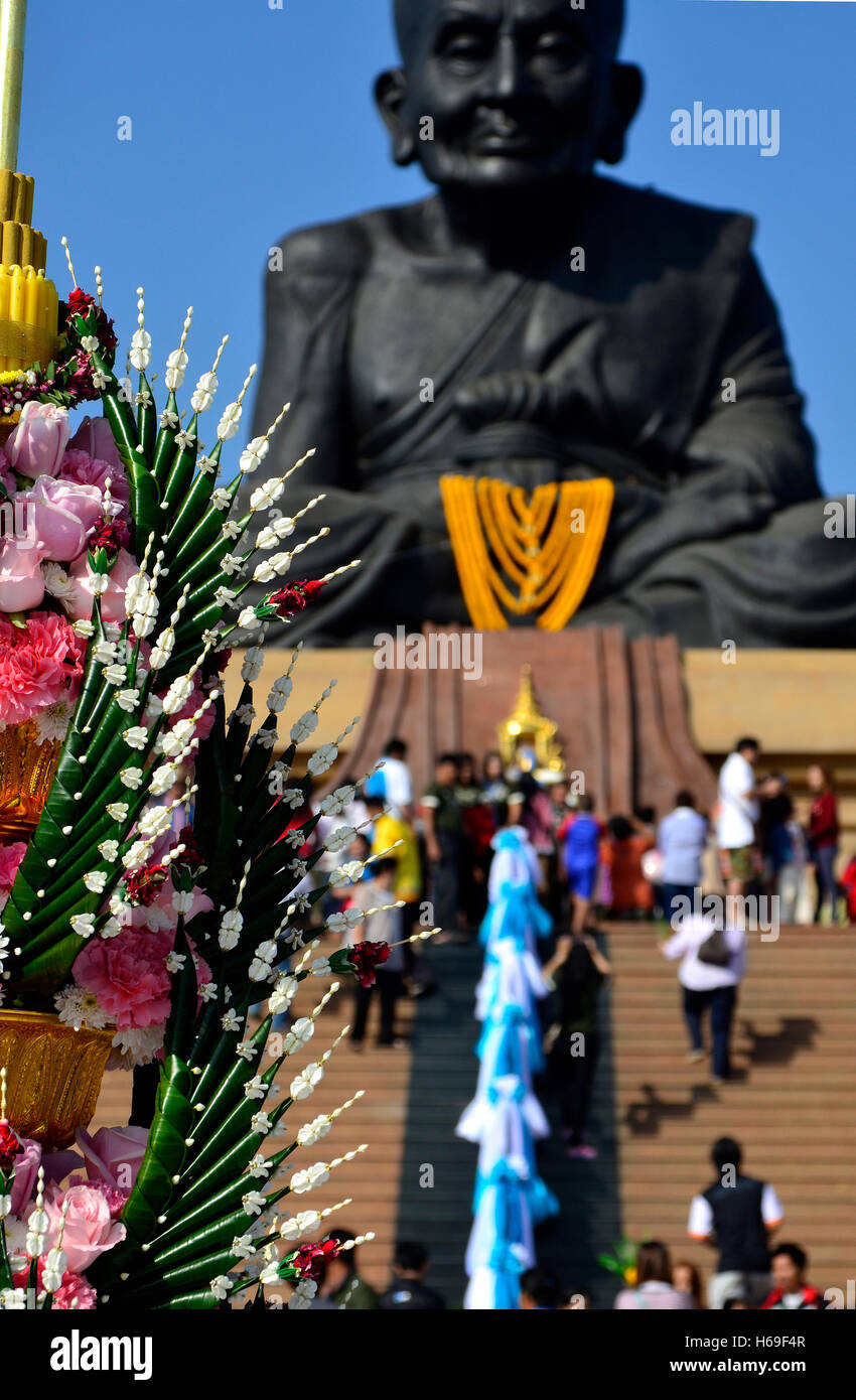 Wat Huay Mongkol mit Statue Luang Phor Thuad black Buddha, Hua Hin, thailand Stockfoto