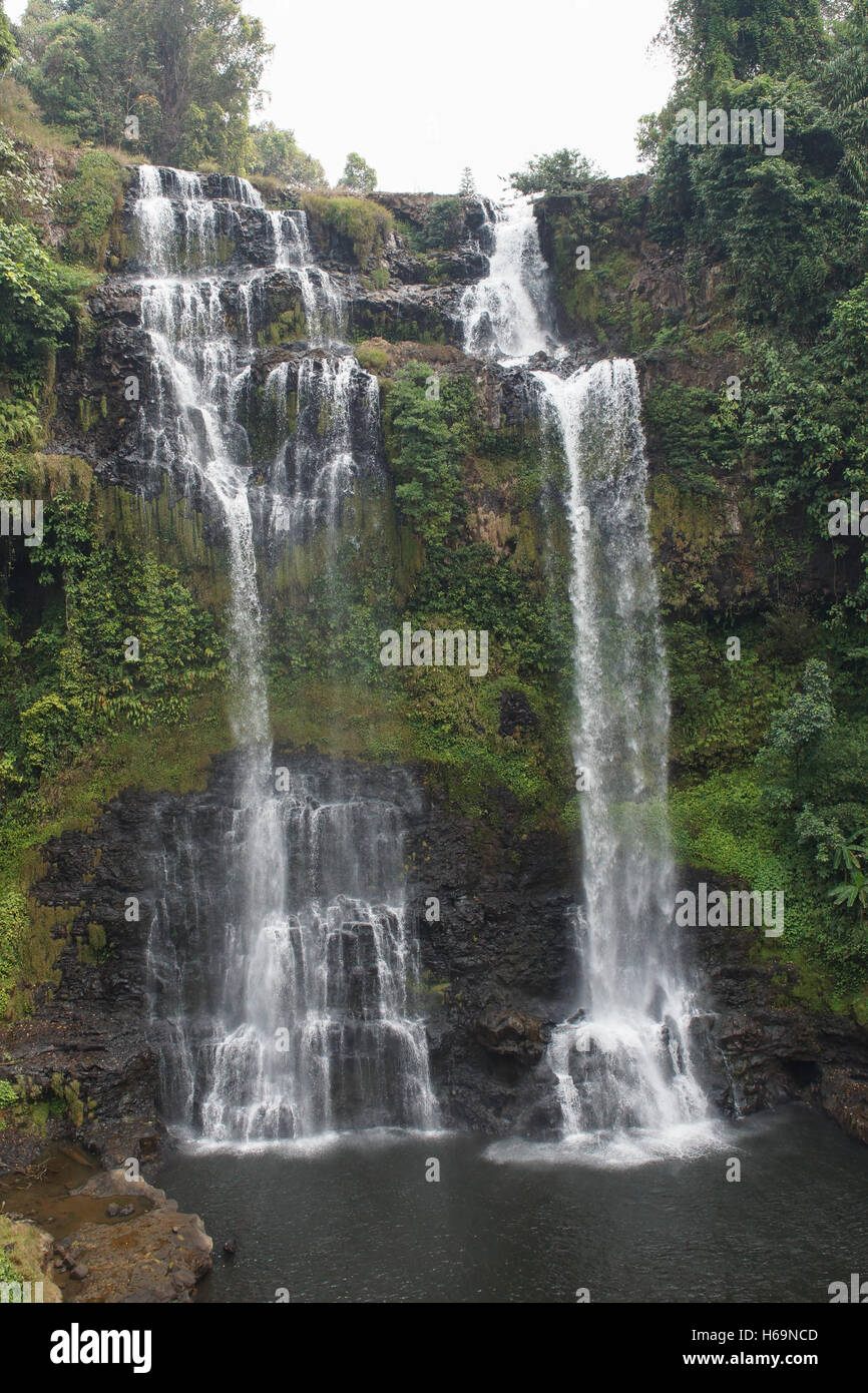 Tad Gneuang Wasserfall, Bolaven Plateau, Laos, Asien Stockfoto