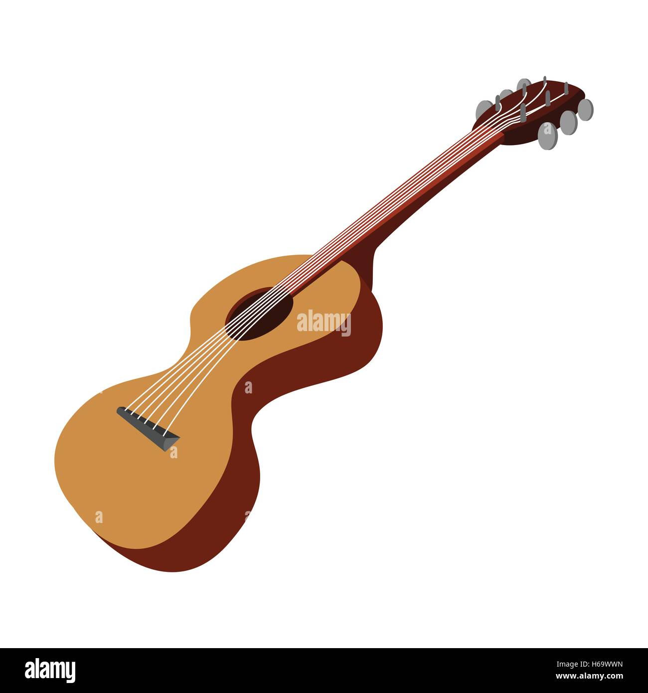 Gitarre Cartoon Ikone Stock-Vektorgrafik - Alamy