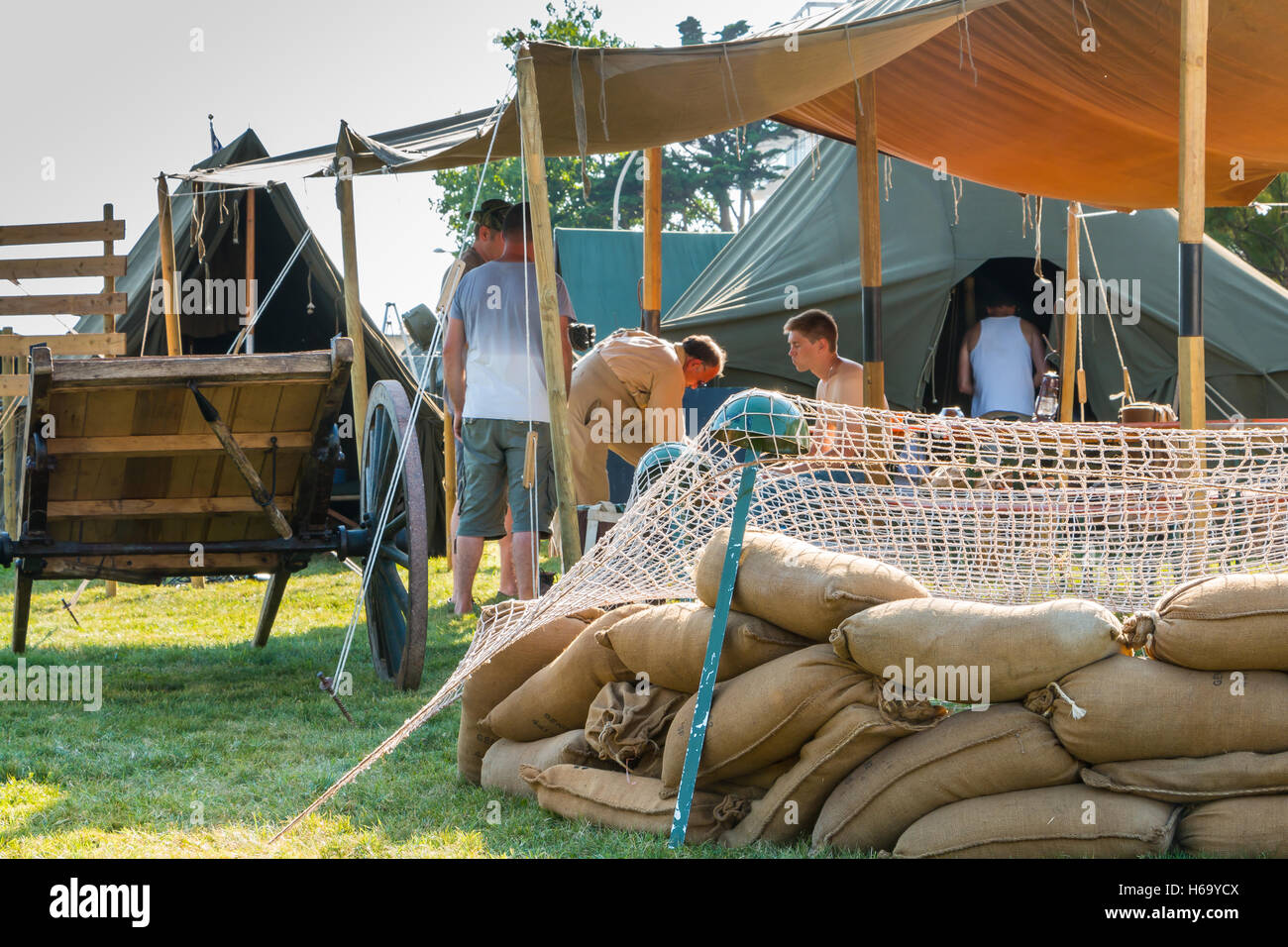Les Sables d ' Olonne, Frankreich - 26. August 2016: Gedenken an die Befreiung des "Les Sables d 'Olonne", die am th stattfand Stockfoto