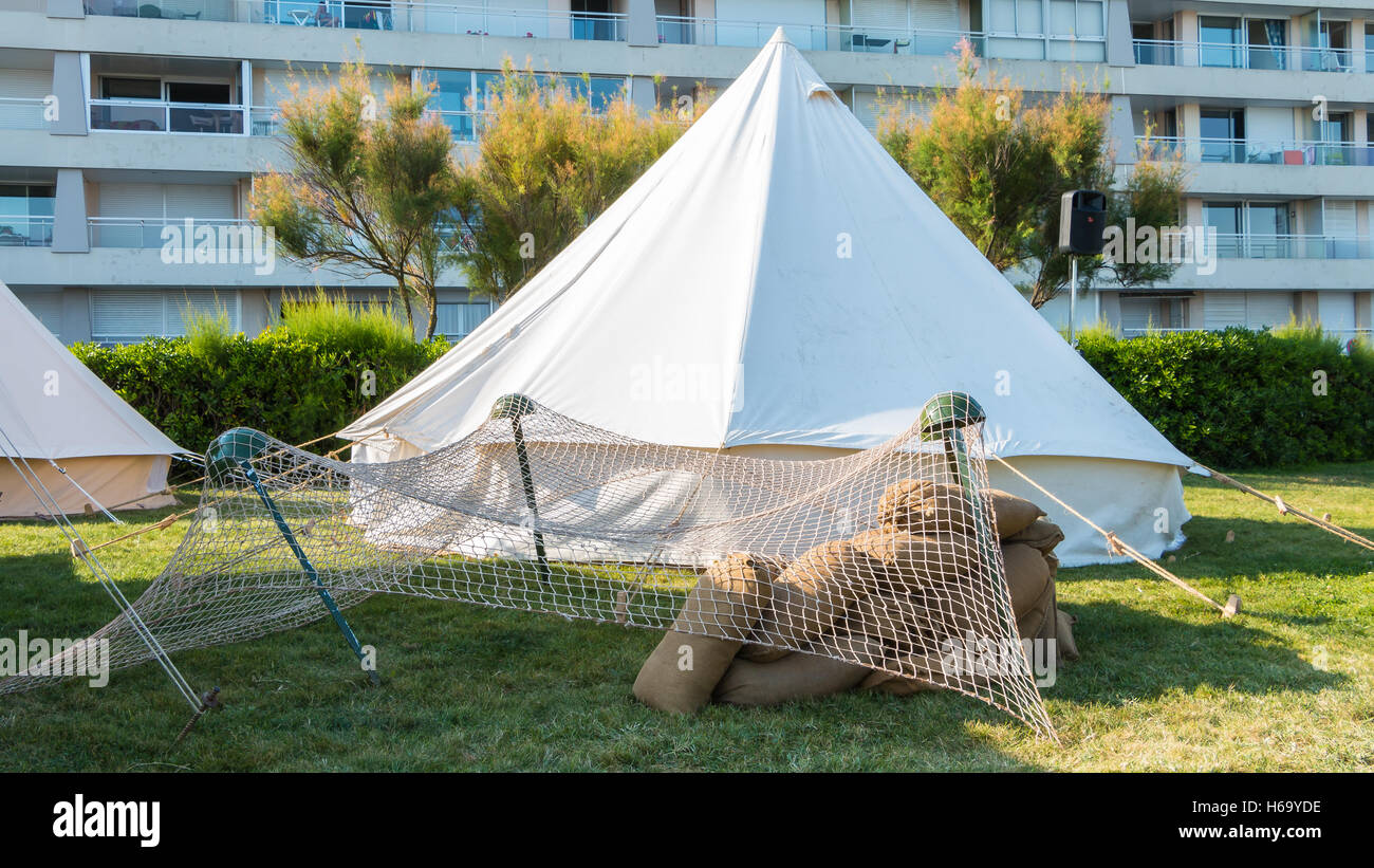 Les Sables d ' Olonne, Frankreich - 26. August 2016: Gedenken an die Befreiung des "Les Sables d 'Olonne", die am th stattfand Stockfoto