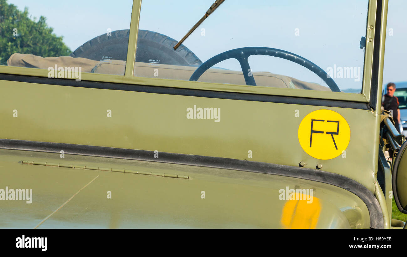 Les Sables d ' Olonne, Frankreich - 26. August 2016: Gedenken an die Befreiung des "Les Sables d 'Olonne", die am th stattfand Stockfoto