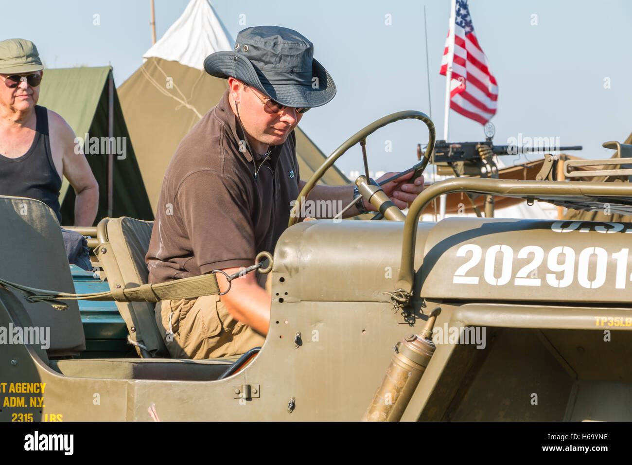 Les Sables d ' Olonne, Frankreich - 26. August 2016: Gedenken an die Befreiung des "Les Sables d 'Olonne", die am th stattfand Stockfoto