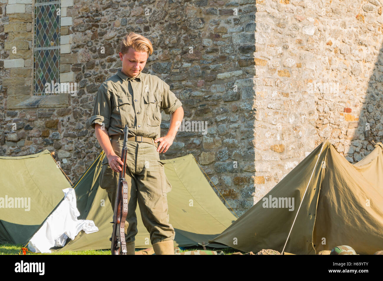 Les Sables d ' Olonne, Frankreich - 26. August 2016: Gedenken an die Befreiung des "Les Sables d 'Olonne", die am th stattfand Stockfoto