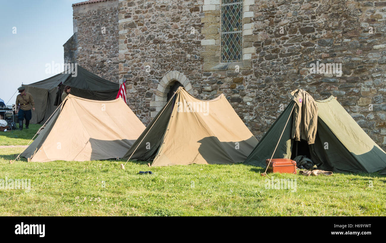 Les Sables d ' Olonne, Frankreich - 26. August 2016: Gedenken an die Befreiung des "Les Sables d 'Olonne", die am th stattfand Stockfoto
