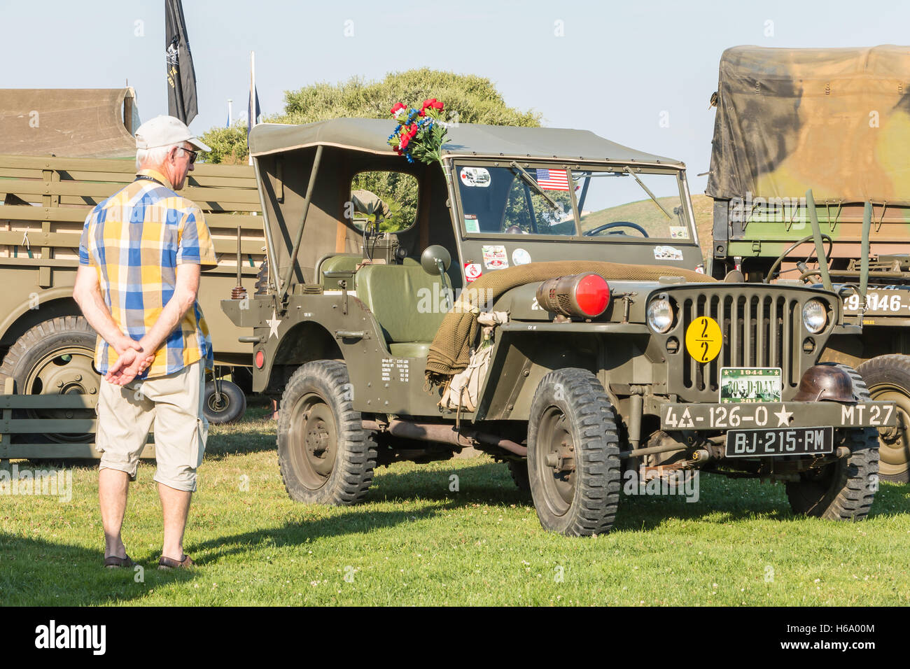 Les Sables d ' Olonne, Frankreich - 26. August 2016: Gedenken an die Befreiung des "Les Sables d 'Olonne", die am th stattfand Stockfoto
