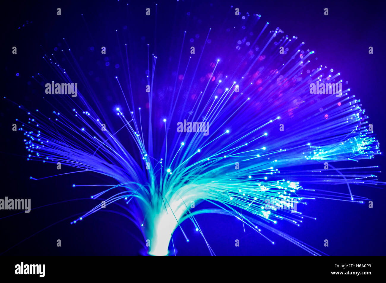 Abstrakte Internet Technologie Fiber optic Hintergrund Stockfoto