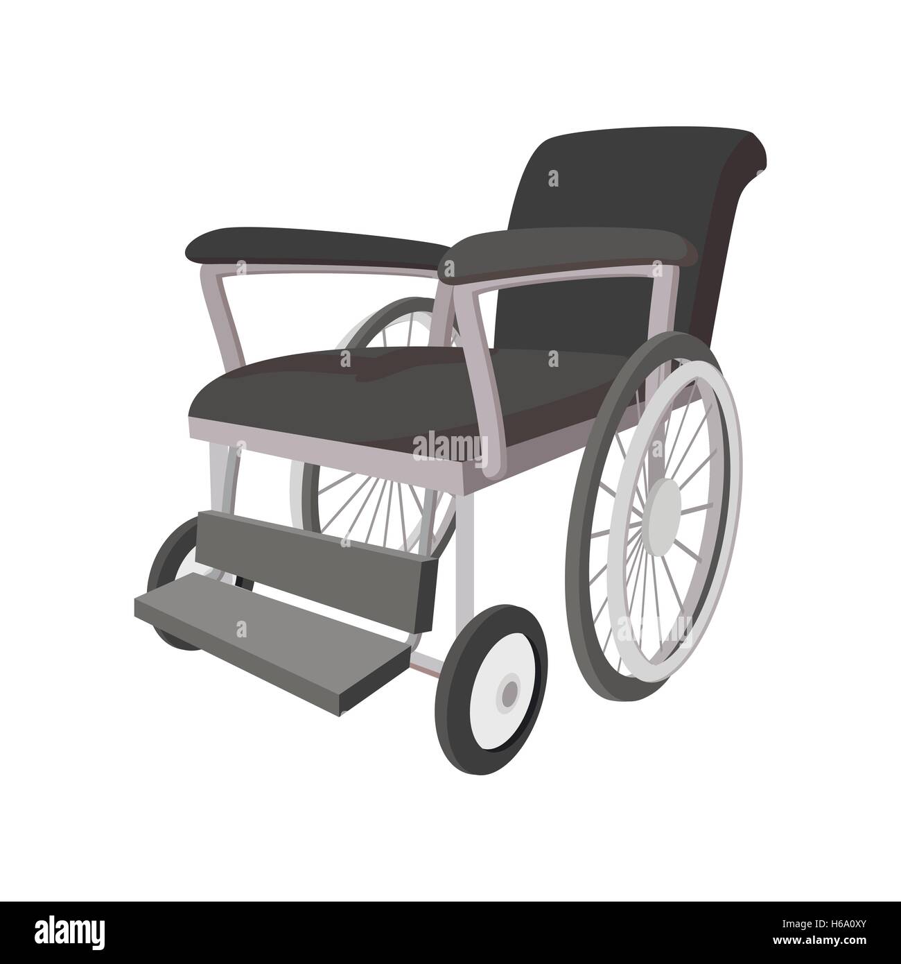 Rollstuhl-Cartoon-Symbol Stock Vektor