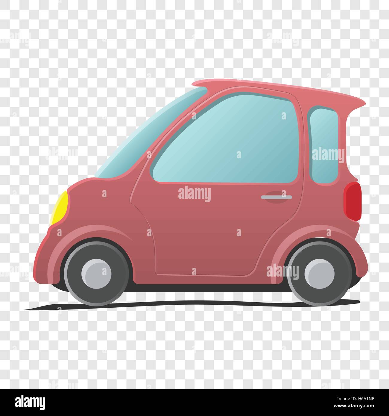 Mini-Auto. Einzelne Cartoon-symbol Stock Vektor