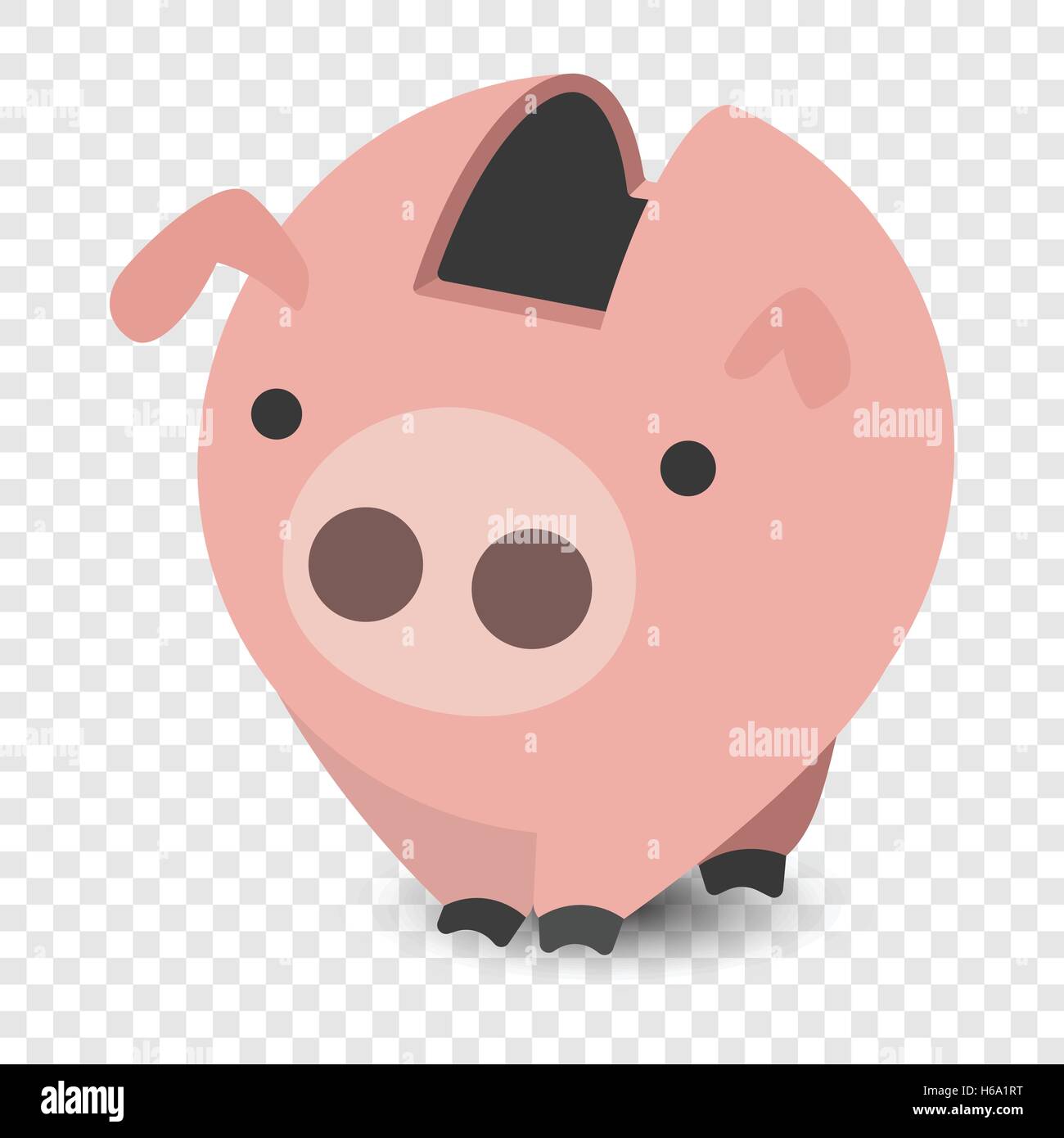 Sparschwein Cartoon illustration Stock Vektor