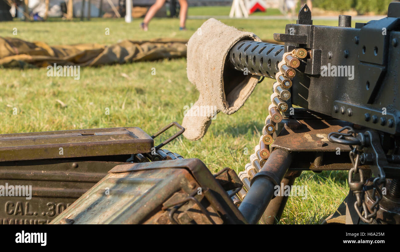 uns Maschine gun Nahaufnahme Stockfoto