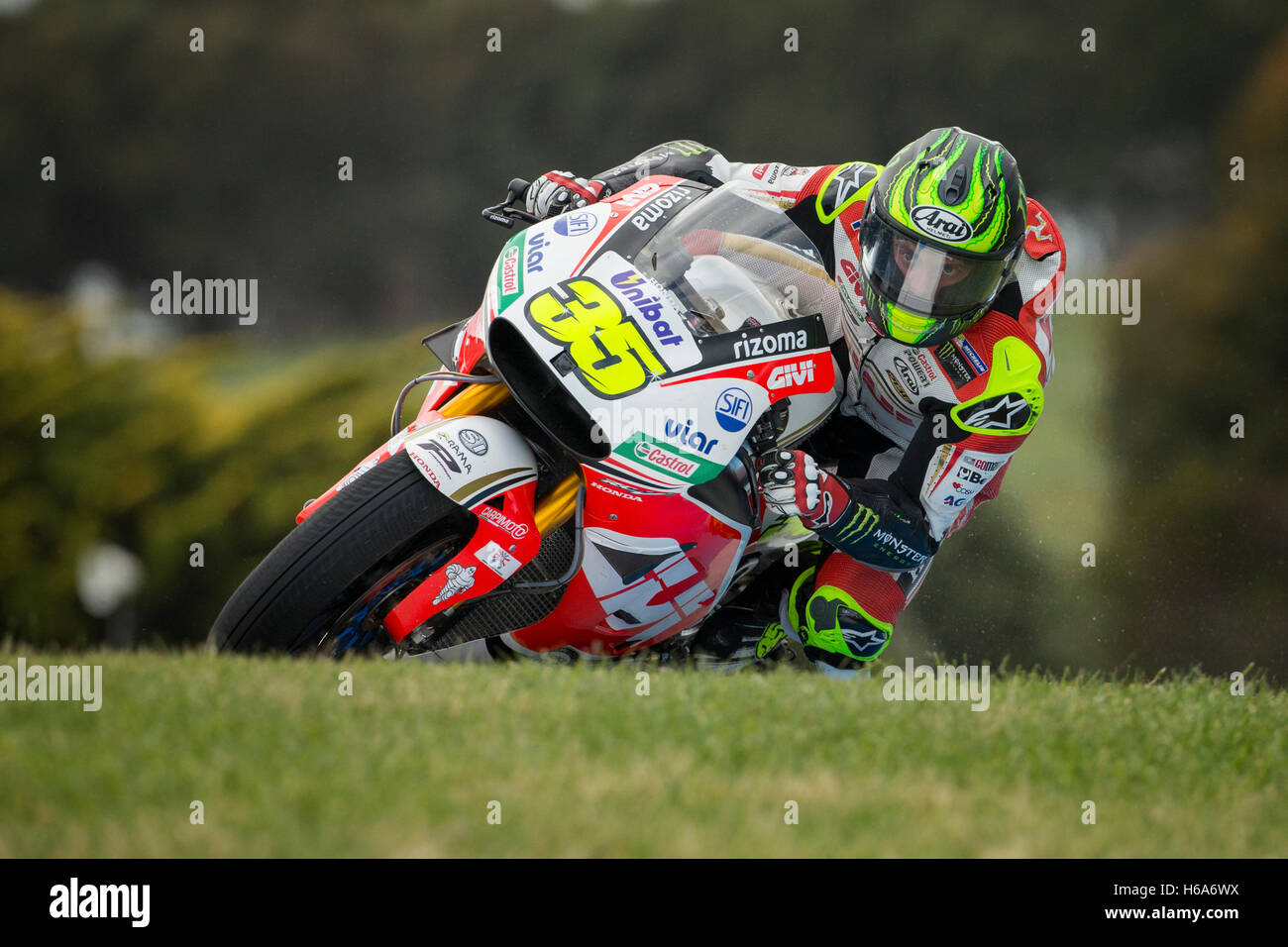Cal Crutchlow, LCR Honda MotoGP-Team. Freies Training 3. Samstag, 22. Oktober 2016. Phillip Island, Australien. Stockfoto