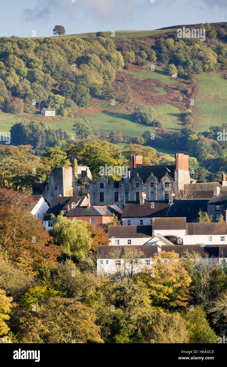 Hay-on-Wye, UK. 26. Oktober 2016. Herbstliche Sonne auf Hay-on-Wye, die Stadt der Bücher. Bildnachweis: Steven H Jones/Alamy Live-Nachrichten Stockfoto