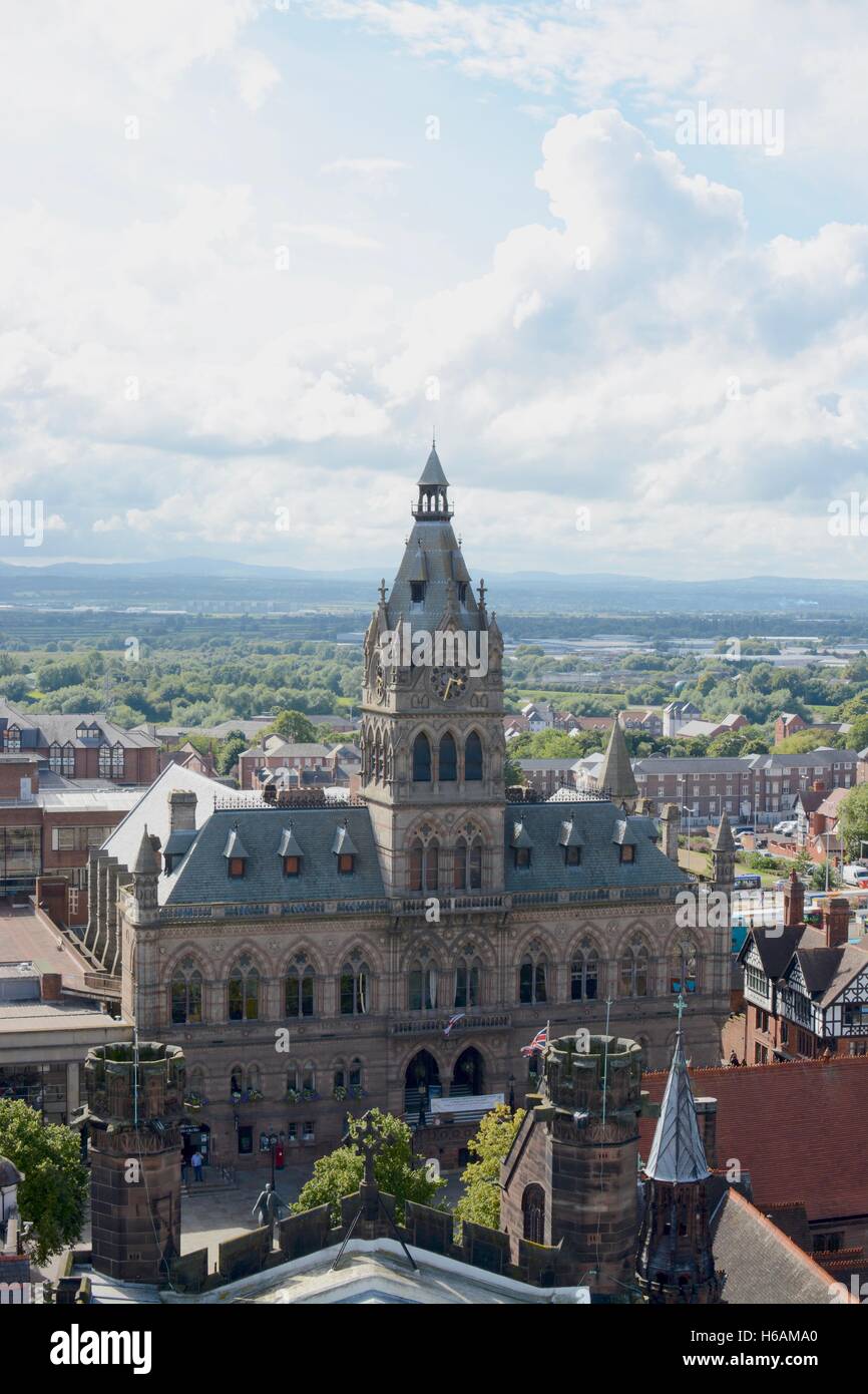 Chester Rathaus, Northgate Street, Chester, Cheshire, England, Großbritannien Stockfoto