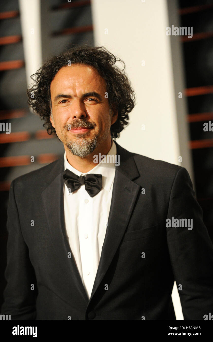 Regisseur Alejandro Gonzalez Inarritu besucht die 2015 Vanity Fair Oscar Party hosted by Graydon Carter im Wallis Annenberg Center für darstellende Künste am 22. Februar 2015 in Beverly Hills, Kalifornien. Stockfoto